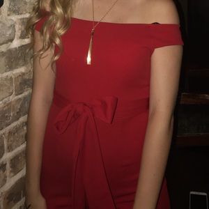 Forever 21 Tie Front Red Jumpsuit❤️